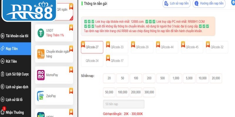 Quy trình chuyển khoản được sắp xếp theo thứ tự từng bước để dễ theo dõi